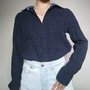 Navy Plaid Shirt